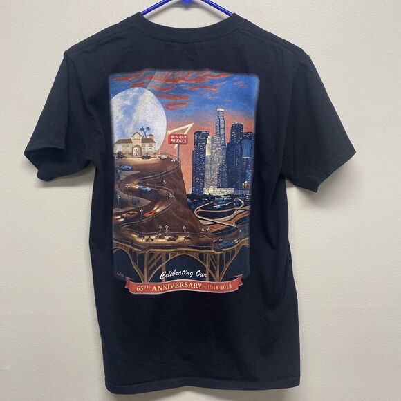 In N Out Texas- 65th Anniversary CA Celebration shirt size small men’s black - Picture 2 of 8